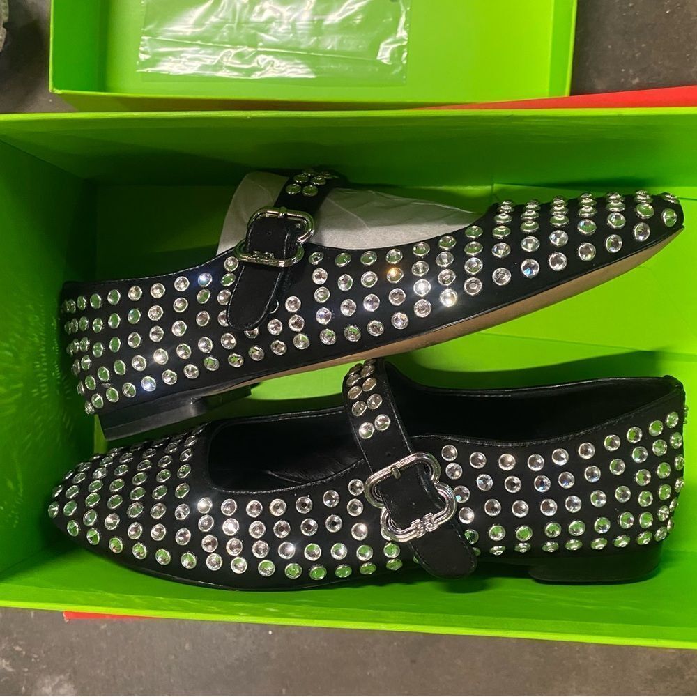 Sam Edelman Michaela Gem Flats Black
Crystal Stud Mary Jane’s shoes Revolve 6.5 - Picture 10 of 12
